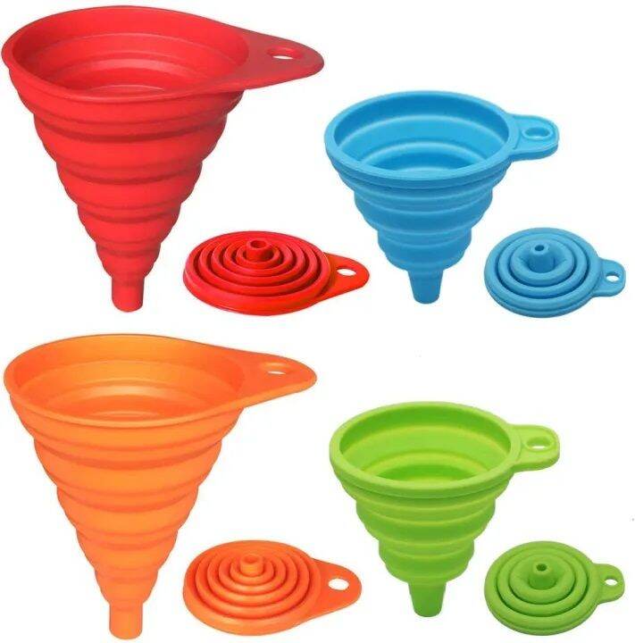 Collapsible Silicon Mini Kitchen Funnel Mini Foldable Funnels | Lazada PH