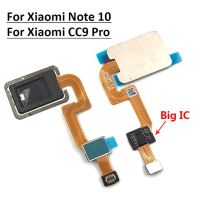 【✴COD✴】 chenqu51584 สำหรับ Xiaomi Mi Note 10 / Cc9 Pro เครื่องสแกนลายนิ้วมือแบบสัมผัส Id สแกนลายนิ้วมือปุ่มเมนูกุญแจส่งคืนที่บ้านสายริบบิ้น Mi Note10 Pro