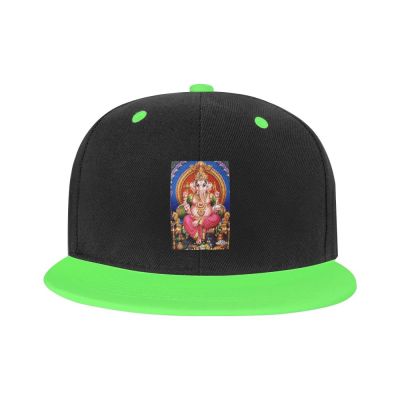 Lord ganesh Shri ganesh hindu Lord Chakra Cool SnapBack Cap หมวกเบสบอลที่มีสีสัน Casual Harcourt ขายดีที่สุด