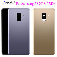 ใหม่สำหรับ Samsung Galaxy A8 2018 ฝาหลังแบตเตอรี่ A530F ด้านหลังกระจกสำหรับ SAMSUNG A8 แบตเตอรี่ A530F ฝาครอบ-DDDH MALL