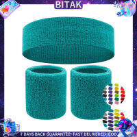 Bitak Sports Headband Sweatband ยืดยางยืดกีฬากลางแจ้ง Sweat Headband สายรัดข้อมือผู้หญิงยิมวิ่งเทนนิส Headwrap