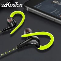 3.5mm Ear Hanging Sport Earphone 1.25m Ear Hook Wired Headphone for iPhone Samsung MP3 Smartphone In-Ear Headsets with Built-in