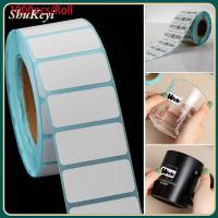 SHUKEYI 1000pcs/Roll สะดวก อุปกรณ์การพิมพ์ แท็กเปล่า ป้ายบรรจุภัณฑ์ กระดาษกาว กันน้ำ สติ๊กเกอร์กันความร้อน