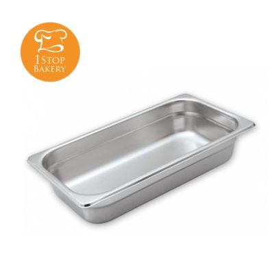 Stainless Steel Service Pan GN 1/1x100 mm.dim 530x325x100mm /ถาดสแตนเลส