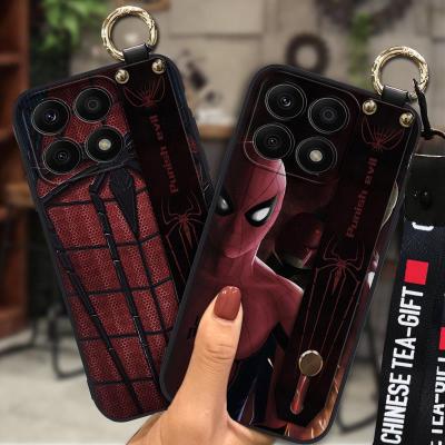 Lanyard Anti-dust Phone Case For Honor X8a Fashion Design Cover Original Durable Silicone Soft Case New TPU protective