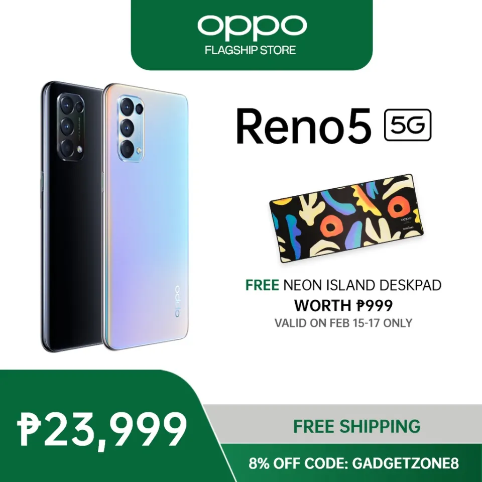 OPPO Reno5 5G Snapdragon 765G 8+128GB 65W Super FastCharge Dual