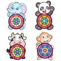 Cartoon Dart Board Games Children Target Sticky Ball Dart Board Interactive Toys Classic Throw Toys Funny Games Kit kids Gift