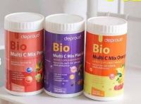 DEPROUD วิตามินซีสด 500 กรัม (ได้ 3 กระปุก) BIO Multi C Mix Grape 1 กระปุก+ BIO Multi C Mix Orange 1 กระปุก+ BIO Multi C Mix Peach 1 กระปุก ปริมาณ 500,000 มิลลิกรัม