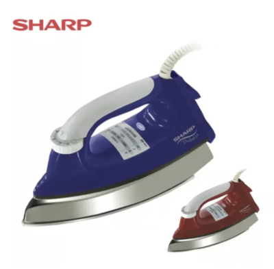 SHARP เตารีดแห้ง รุ่น AM-465T ผิวหน้าเคลือบโพลีฟลอน POLY-FLON เตารีดโบราณ