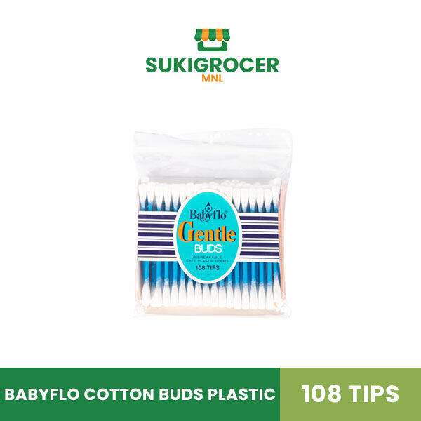Babyflo Cotton Buds Plastic 108 tips Lazada PH