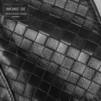 2023 New★ MOINSDE custom woven genuine leather mens multi-card card holder wallet double-fold light and large-capacity card holder sheepskin