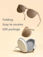 【LZ】☃♕  2022 new  Folded sunglasses Light sunglasses New Women  Fashion Sunglasses Small Frame Round Driving Retro Outdoor Glasses UV400