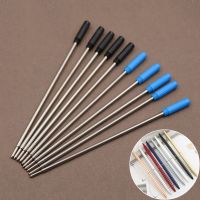 10 pcs/lot Rotating Metal Pen Refill Special Ballpoint Pen Refill Rod Cartridge Core Ink Recharge Black Blue Ink 11.6cm Pens