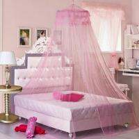 Romantic Pink Round Mosquito Lace Net For Baby Hung Dome Bed Dome Tents Baby Adults Ceiling Hanging Canopy Decor