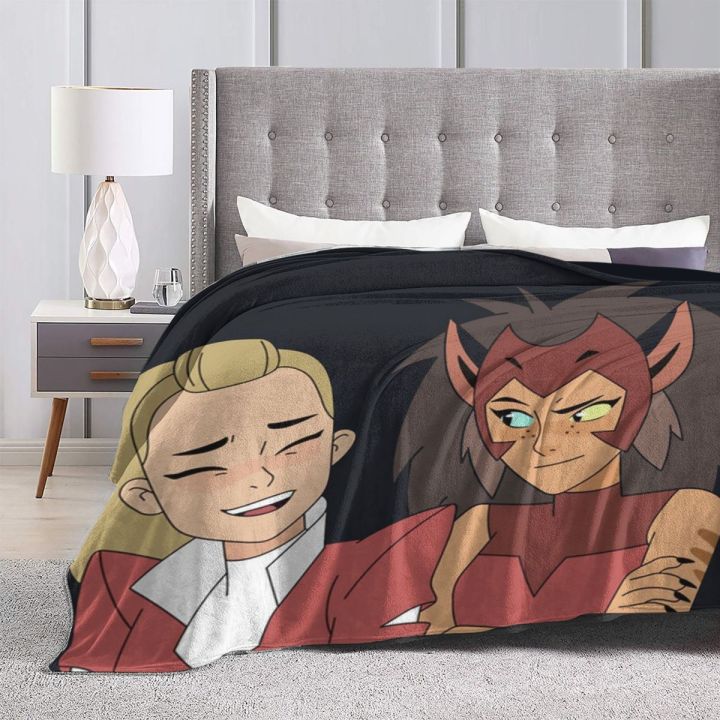 design-adora-catra-stickers-drawing-series-she-ra-blanket-bedspread-bed-plaid-bed-linen-bedspread-150-childrens-blanket