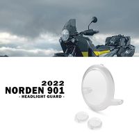 Norden ฝาครอบป้องกันโคมไฟเสริมตัวป้องกันไฟหน้าใหม่สำหรับมอเตอร์ไซค์ Norden901 2022 2023อุปกรณ์เสริม901สำหรับ Husqvarna