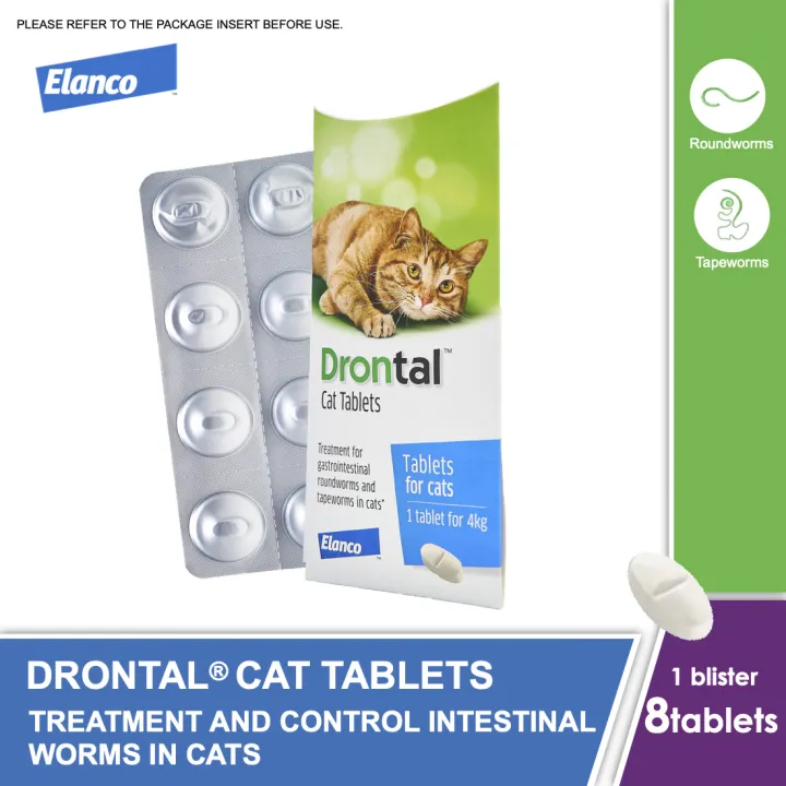 Drontal Cat Tablets (Dewormer) Lazada