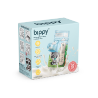 [4กล่อง ราคาส่ง] bippy ถุงเก็บน้ำนม ถุงเก็บน้ำนมแม่ ถุงใหญ่ ลายน่ารัก ผ่านการฆ่าเชื้อด้วยระบบยูวี (คละไซส์ได้) ผลิต 25/08/2021