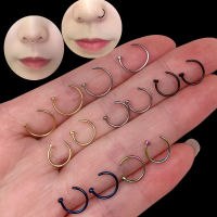 Stainless Steel Fake Nose Ring C Clip Lip Ring Nose Septum Women Lip Rings Punk Fake Piercing Unisex Body Piercing Jewelry Body jewellery