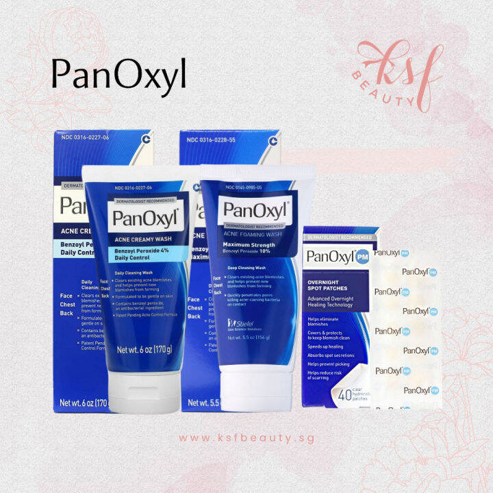 PanOxyl Skincare Acne Creamy/Foaming Wash Benzoyl Peroxide 4/10