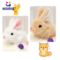 ASM Electric Plush Rabbit Toy Stuffed Bunny Interactive Soft Bunny Toy Mumble Walking Baby Educational Toy