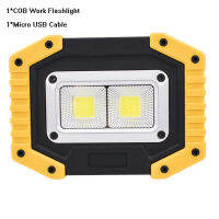 30W Rechargeable Floodlight LED Work Light,Portable Floodlight with USB Waterproof for Outdoor Hiking, Emergency Security Lights