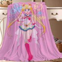 2023 in stock Anime Merchandise Sailor Moon Blanket Quilt Bed Sheet  Student Dormitory Flannel Brushed Thickened，Contact the seller to customize the pattern for free