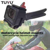 TUYU Full Face Helmet Chin Mount Holder Foldable for GoPro Hero 10 9 8 7 6 5 4 SJCAM Xiaomi EKEN Action Camera