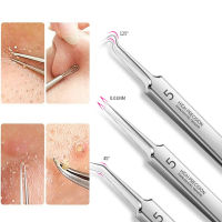 เยอรมัน Ultra-fine No. 5 Cell Pimples Blackhead Clip Tweezers Beauty Face Health Salon Special blackhead remover Acne Needle Tool-Aluere