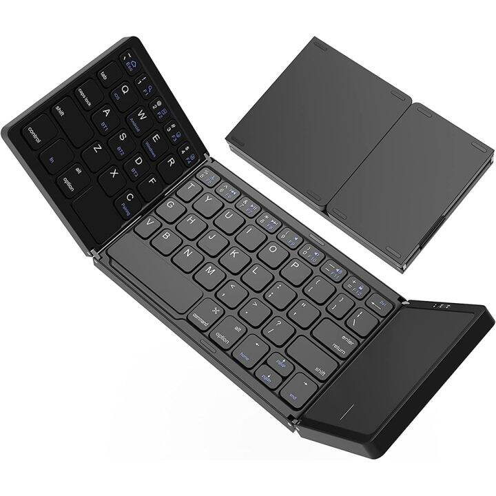 SeenDa Multi Device Rechargeable Wireless Keyboard with Trackpad