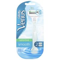 [Mega Sale] Free delivery จัดส่งฟรี Gillette Venus Smooth Sensitive Razor and Blades 1set. Cash on delivery เก็บเงินปลายทาง