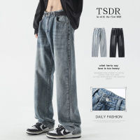 Factory Outlet Jeans MenS Summer Loose Wide Pants Boys American Tide Brand Gongson