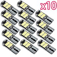 10ชิ้น T10 Led C An BUS ไม่มีข้อผิดพลาดภายในรถแสง T10 26 SMD 4014ชิปภายในรถโดมอ่านป้ายทะเบียนแสงสัญญาณโคมไฟ