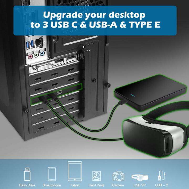 pci-e-ไปยัง-usb-3-2ตัวควบคุมฮับการ์ด20gbps-pci-e-ถึง-usb-3-2ตัวควบคุมฮับตัวแยกสำหรับ-mac-os-linux-windows7-8-10