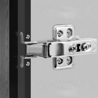 6PCS Metal Aluminum Frame Glass Door Hydraulic Damper Hinge Bathroom Kitchen Wine Cabinet Cupboard Door Hinges Furniture Fitting