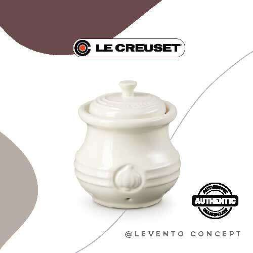 Authentic LE CREUSET Stoneware Garlic Keeper Lazada