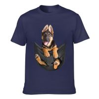 German Shepherd In Pocket Dog Lovers Mens Short Sleeve T-Shirt