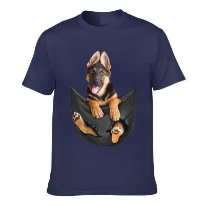 German Shepherd In Pocket Dog Lovers Mens Short Sleeve T-Shirt