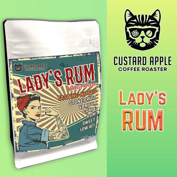 เมล็ดกาแฟ lady's RUM (barrel process) Lazada.co.th