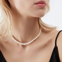 Genuine Natural Freshwater Pearl Necklaces White 925 Sterling Silver Wedding Jewelry For Women Gift