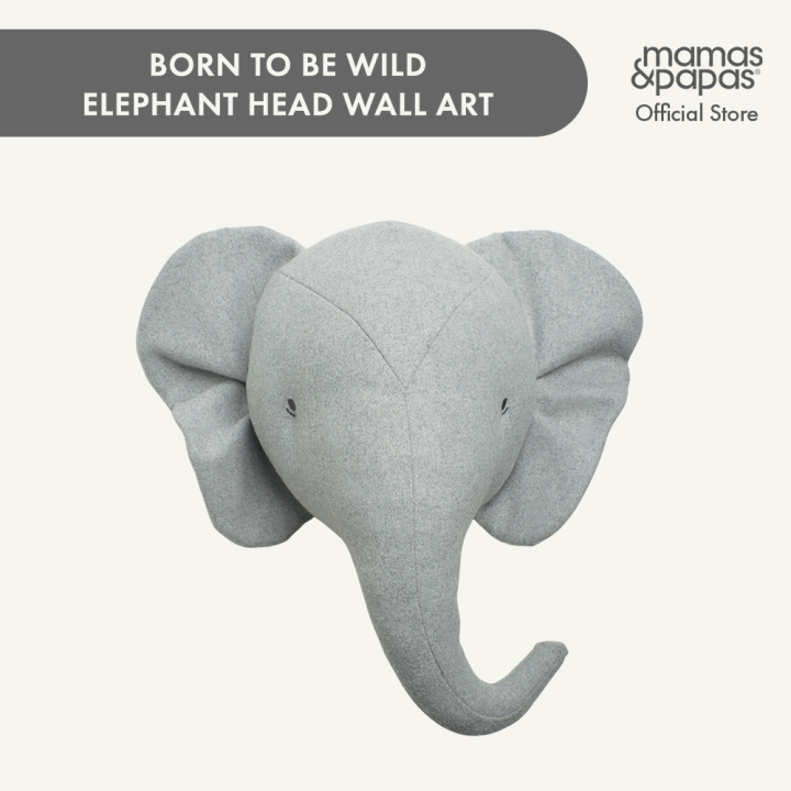 Mamas and Papas Born to be Wild Elephant Head Wall Art Lazada PH