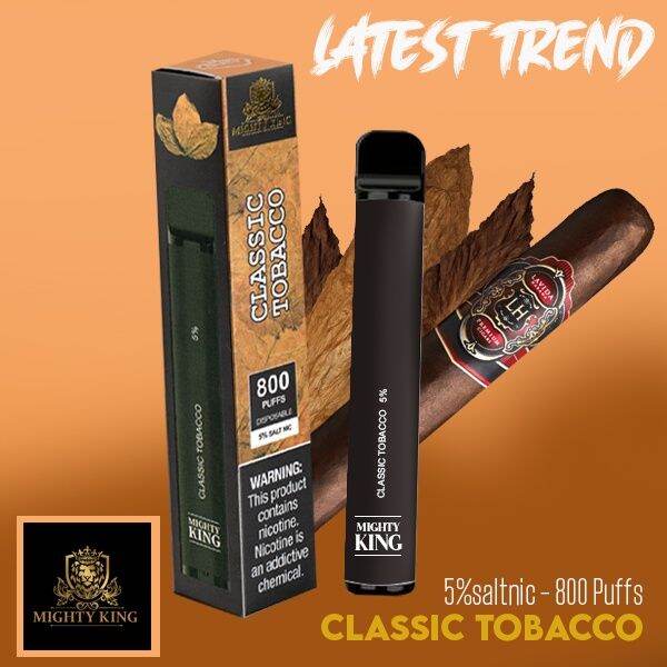 LEGIT MIGHTY KING Puff Bar Plus 800 PUFFS 5 SALTNIC Vape PEN