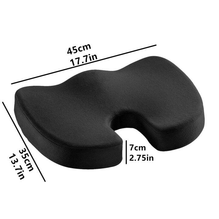 gel-orthopedic-memory-cushion-foam-u-coccyx-travel-seat-massage-car-office-chair-protect-healthy-sitting-breathable-pillows-1pcs