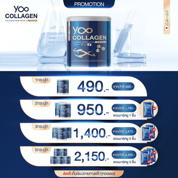 yoo-collagen-ยู-คอลลาเจน-เพียวคอลลาเจน-premium-grade-110-000-mg-premium-collagen-from-japan