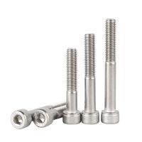 1/2/3/5pcs M3 M4 M5 M6 M8 M10 M12 304 Stainless Steel DIN912 Half Thread Tooth Hexagon Hex Socket Cup Head Allen Bolt Screw Nails Screws Fasteners