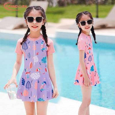 IP Childrens swimsuit, girl baby, small, middle and big childrens one-piece student swimsuit, training swimsuit