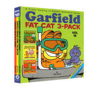 Garfield fat cat 3 Pack 18 English original classic funny cartoon childrens extracurricular reading picture story book Jim Davis