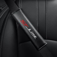 2pcs Carbon Fiber Pattern Seat Belt Cover Seat Belt Shoulder Pad for ST Line Focus X 2 3 Mondeo Fiesta Kuga MK2  Car Accessories Seat Covers