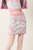 ESP กระโปรงสั้นลายคลื่น ผู้หญิง | Wavy Short Skirt | 5927