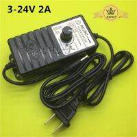 220V 3-24V2A1A500MA ลูกบิดปรับได้ Walkman วิทยุอะแดปเตอร์ KJS